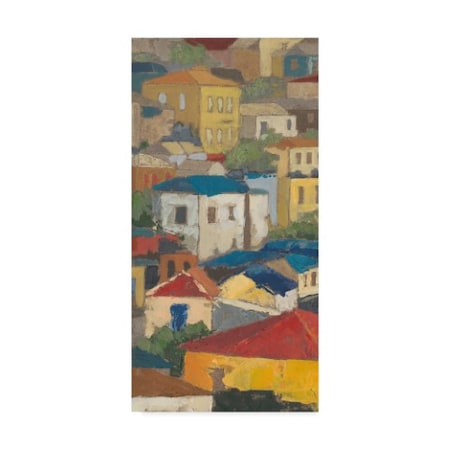 Megan Meagher 'Primary Rooftops I' Canvas Art,12x24